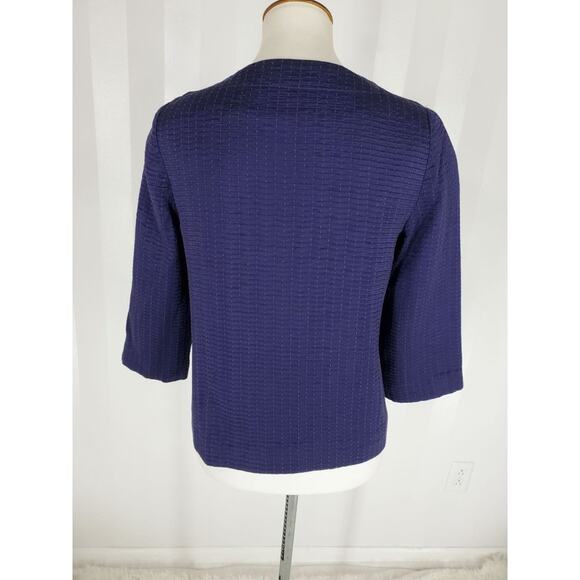 CHICO'S Women's Navy Blue Lightweight Jacket Sz S - Picture 4 of 11